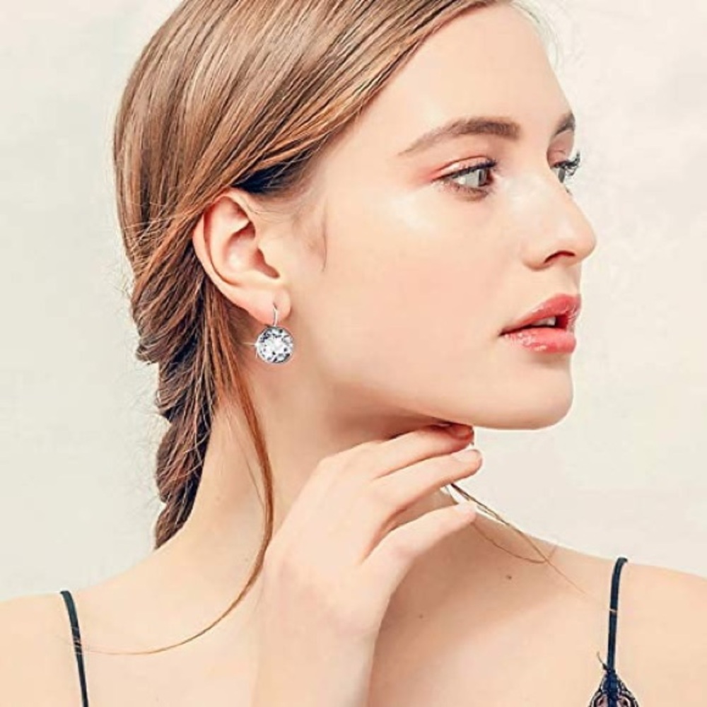 RARE FIND, LARGE, Authentic Swarovski Bella Drop Earrings, Light Pink. BNIB. - Picture 11 of 12